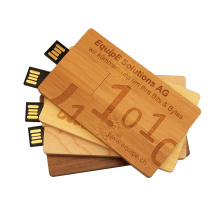 Promotion Gift  Wood card USB Flash Drive 1-64GB Capacity Wood USB Card usb disk